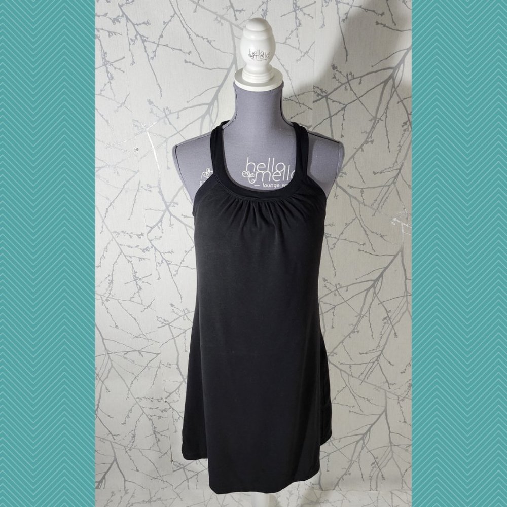 Prana Black Halter Neck Cantine Dress w/ Built In Bra
